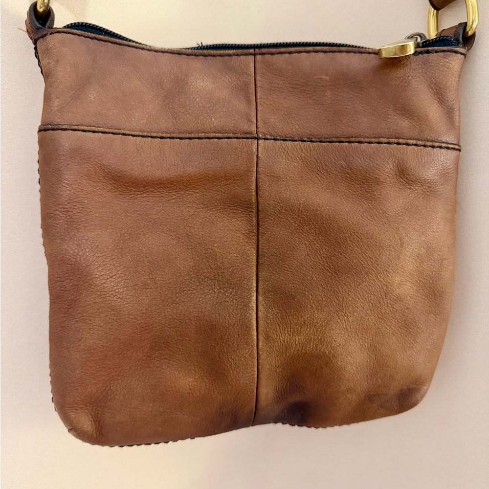 Fossil Brown Leather Crossbody Bag - Picture 3 of 6